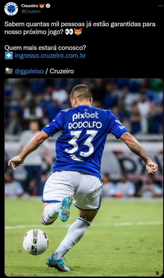 Cruzeiro promete casa cheia contra o CRB 1 Captura de tela 2022 06 06 164351