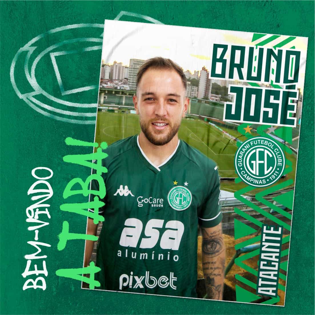 Guarani anuncia Bruno José, do Cruzeiro