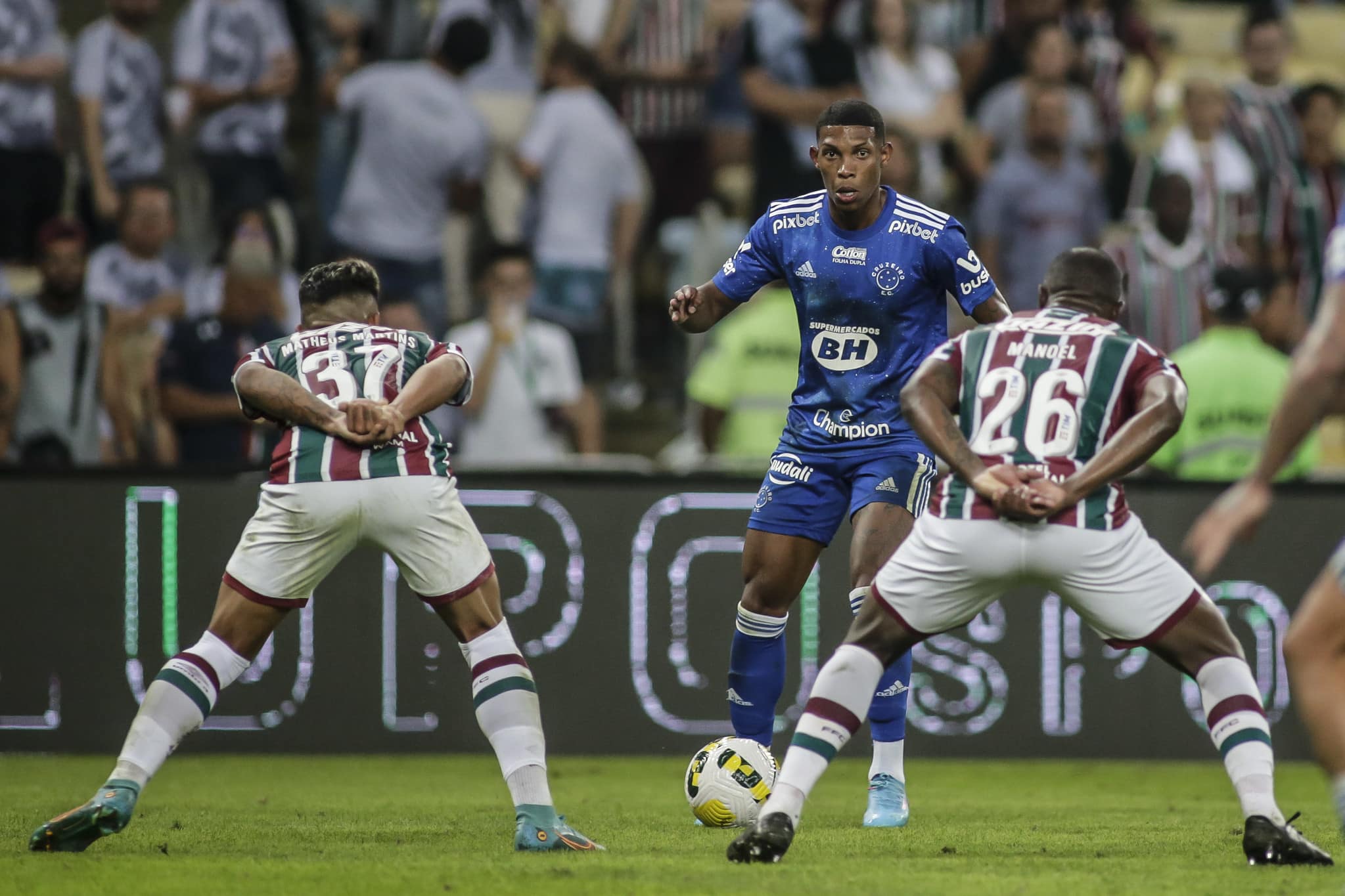 Cruzeiro e Fluminense. Foto: Divulgação/Reprodução.