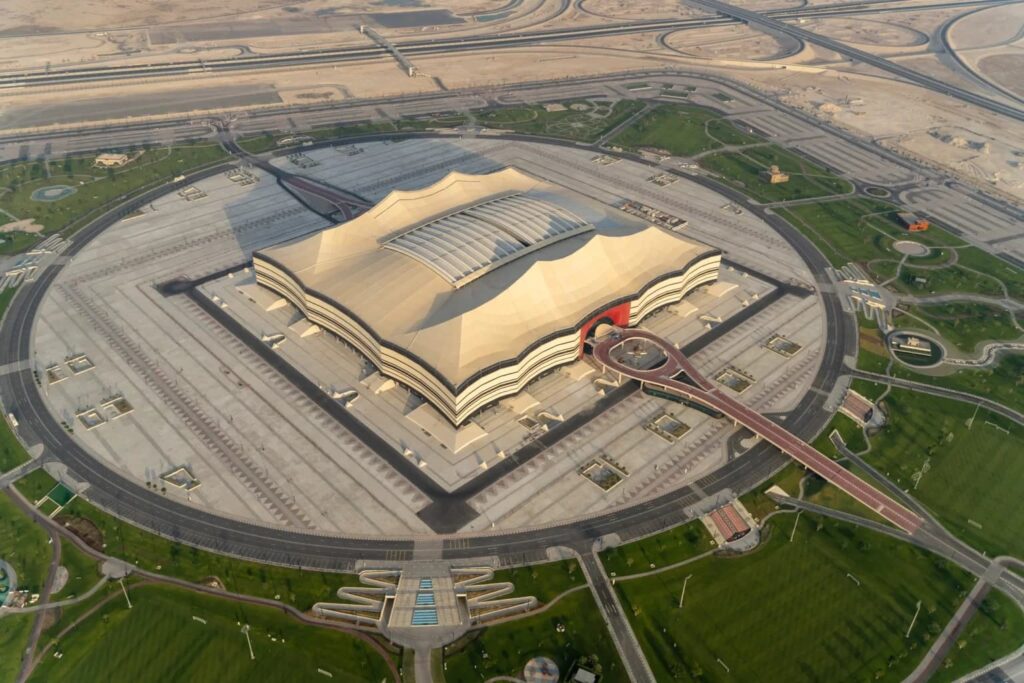 Estádio Al Bayt. Foto: Reprodução.