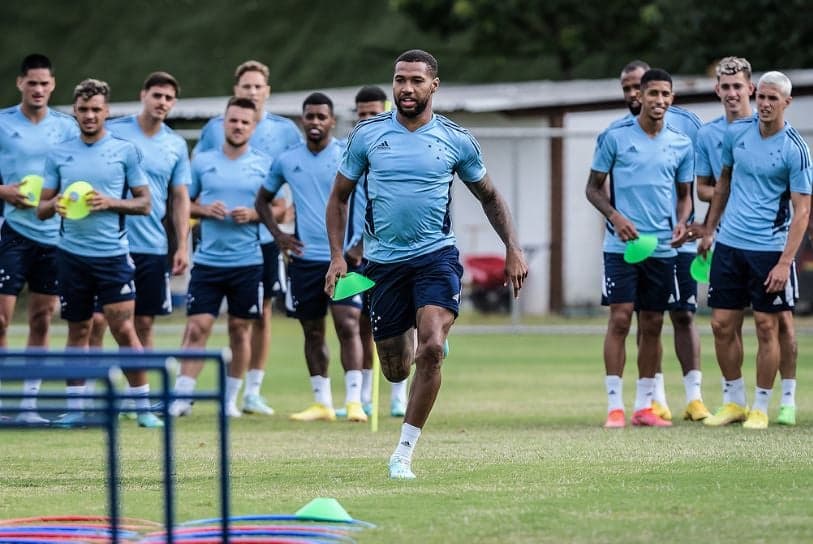 jogadores treino