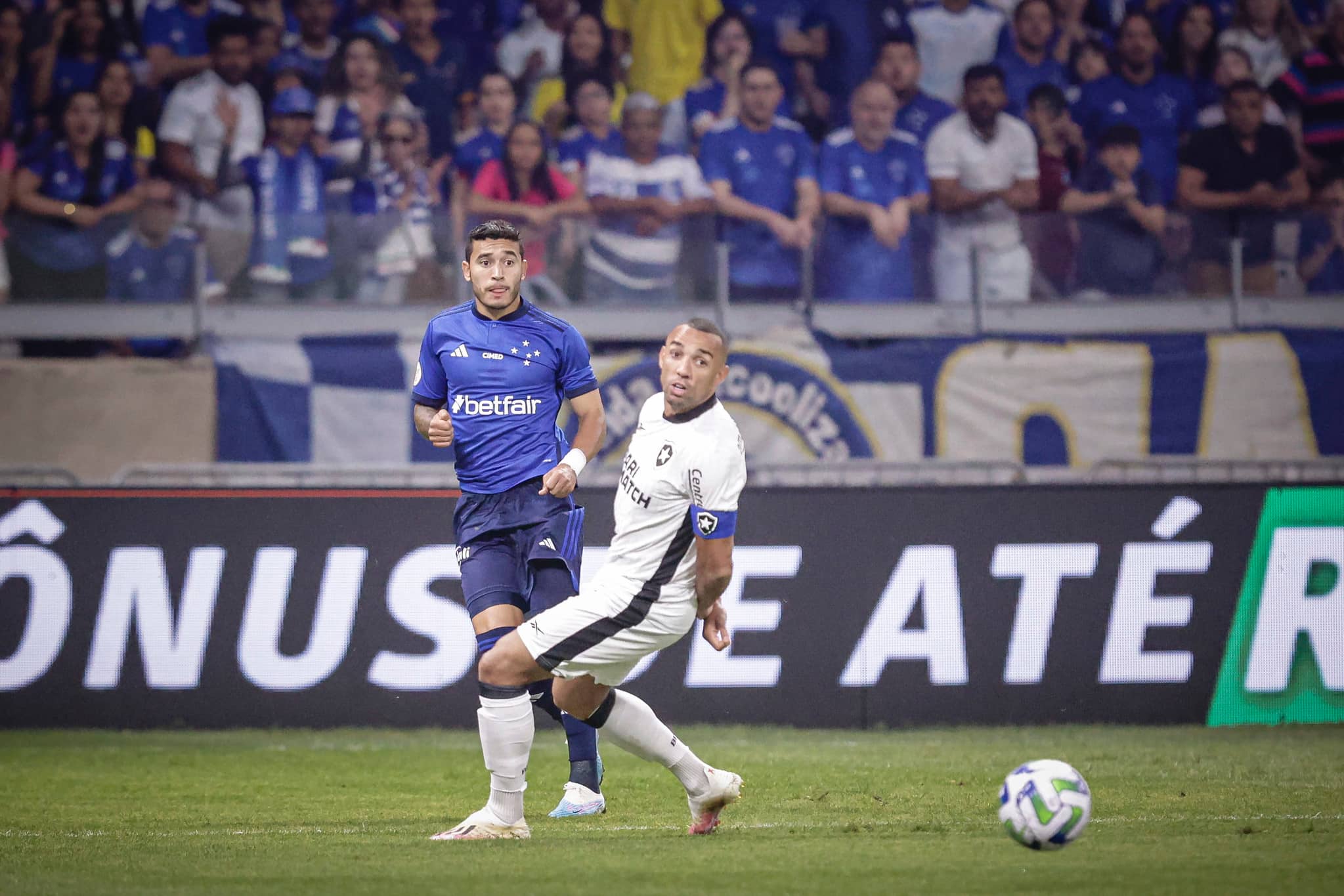 Cruzeiro x Botafogo. Foto: Cruzeiro/Reprodução.
