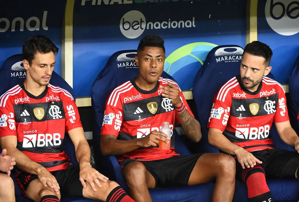 Flamengo Rodrigo Caio, Bruno Henrique e Everton Ribeiro