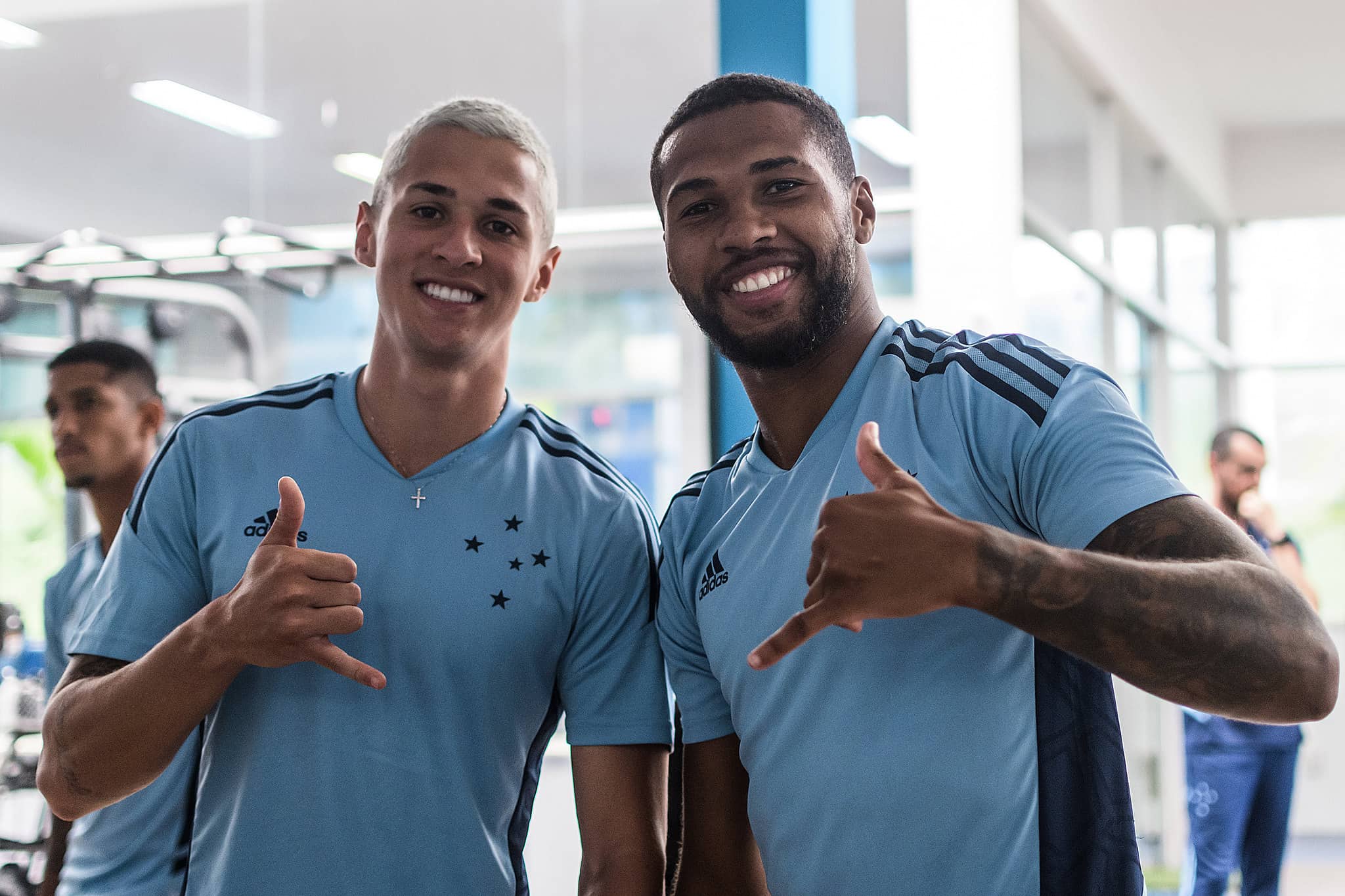 Mateus Vital e Wesley. Foto: Gustavo Aleixo/Cruzeiro.