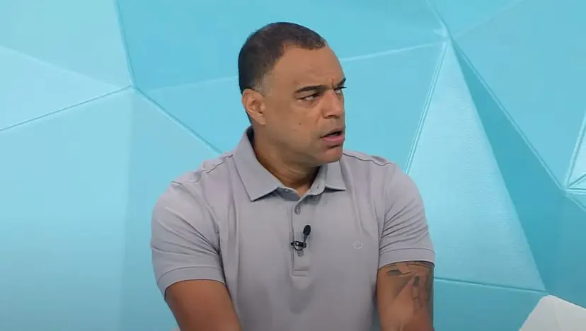 Denilson Show durante o programa Jogo Aberto