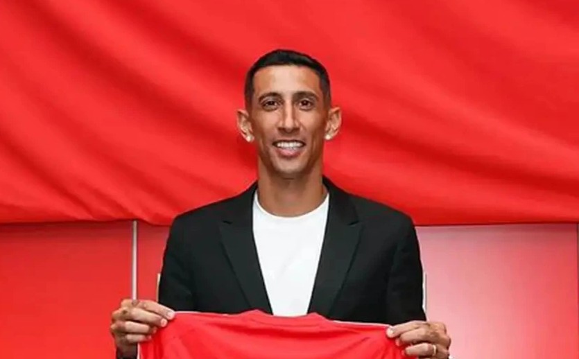 Ángel Di María já chegou no Beira-Rio para se apresentar a torcida