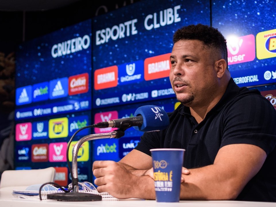 Ronaldo não perde tempo e confirma presença em jogo do Cruzeiro contra o Criciúma