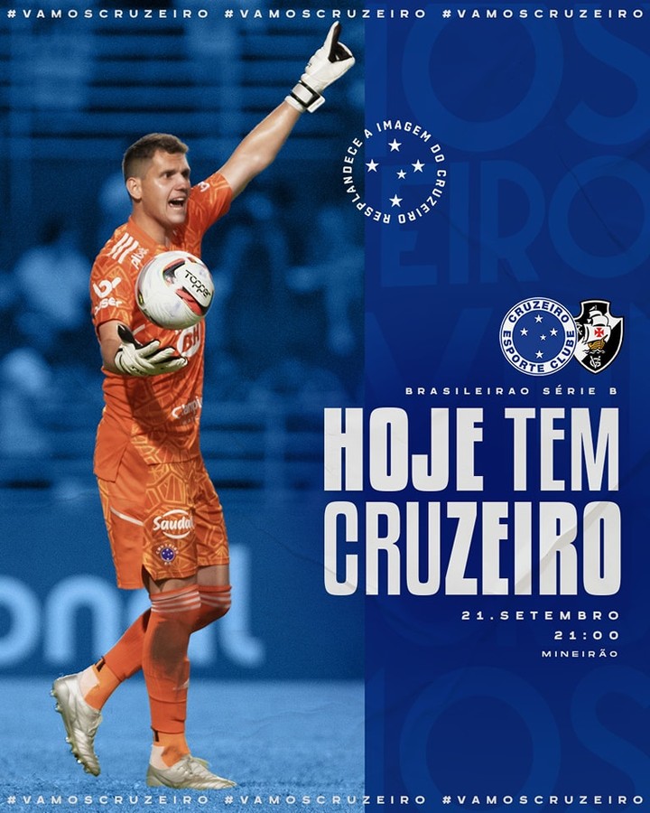 Estes são os relacionados do Cruzeiro para a decisão contra o Vasco na Série B 2022
