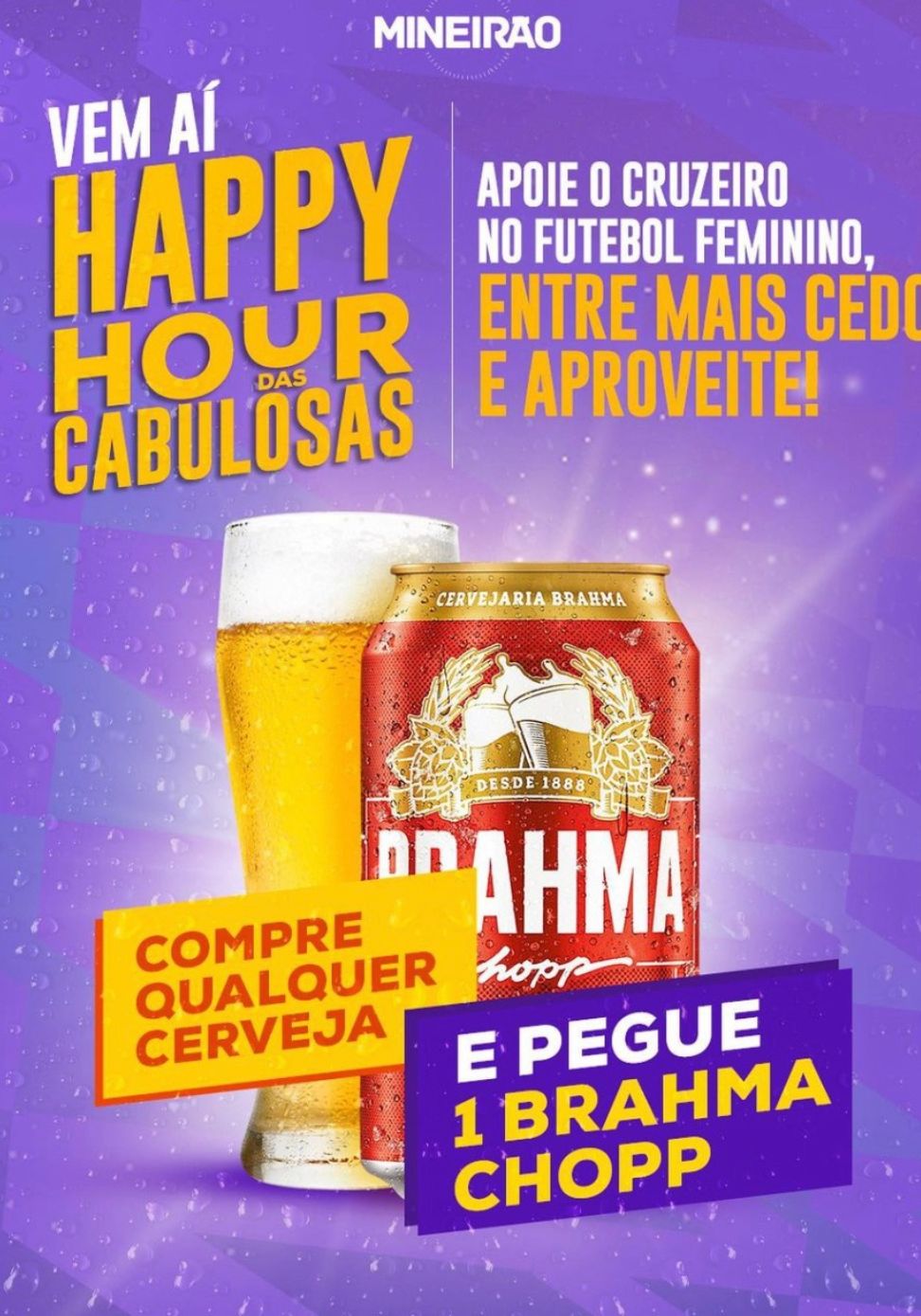 Jogo entre Cruzeiro x Ituano terá cerveja gratuita para torcida da Raposa; Confira os detalhes