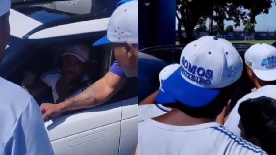 AGORA: Organizada do Cruzeiro protesta no CT e jogadores são ameaçados