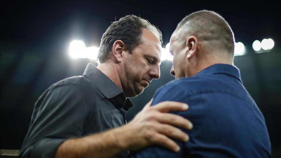 Rogério Ceni e Mano Menezes. Foto: Reprodução.