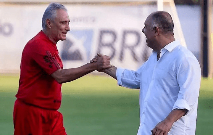 Tite e Marcos Braz